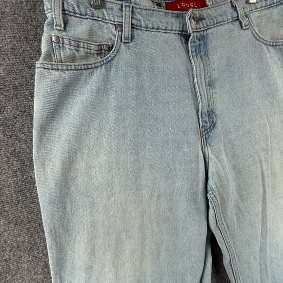 VTG Levi's Silver Tab Blue Jeans Unisex Denim Loose Fit Cotton Y2K ACTL 34x31.5 - Picture 2 of 16